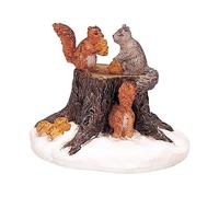 Magie di Natale Écureuils, Personnages pour Village de Noël en Polyresina