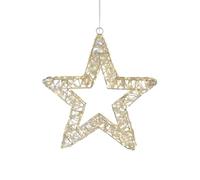 Magie di Natale Étoile lumineuse à LED à lumière chaude, décoration de Noël pour intérieur et extérieur (38 cm)