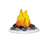 Magie di Natale Feu de camp lumineux, accessoire de village de Noël avec piles