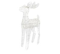 Magie di Natale Figurine décorative en forme de renne avec LED, décoration de Noël intérieure et extérieure (84 cm)
