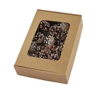 Magie di Natale Lot de 48 pommes de pin de pin de 4 cm l'une pour décorations de Noël (gris)