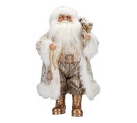Magie di Natale Père Noël Décoratif Couleur Crème avec Cadeaux Décoration de Noël (47 cm)