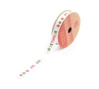 Magie di Natale Ruban de Noël en tissu pour décorations de Noël 1,5 x 270 cm (modèle 2)