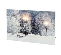 Magie di Natale Tableau avec LED lumineux à lumière chaude, décoration de Noël (H 58 cm, type 3)