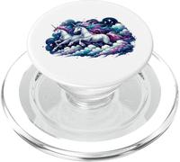 Magie du Ciel Licornes Galop Chevaux Couple Amour PopSockets PopGrip pour MagSafe