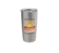Magie du Coucher de Soleil Ensemble Gobelet isotherme en acier inoxydable double paroi