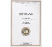 Magie Et Divination Dans Les Cultures De L'orient