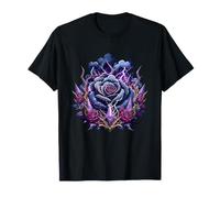 Magie Gothique en Cristal de Foudre Dark Thunder Rose T-Shirt