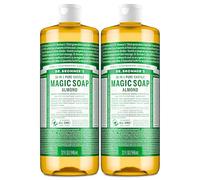 Magie Les savons Dr. Bronner Pure-savon de Castille, 18-in-1 du chanvre amandes, des bouteilles de 32 onces (pack de 2)
