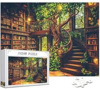 Magie Puzzle 3000 Pièces Adultes, Grand Bois Puzzle Librairie Motif Désign, 122x81cm Jigsaw Bricolage Artisanat 14 Ans Activité Familiale Emballage Cadeau pour Decoration Murale Maison Chambre,Model86