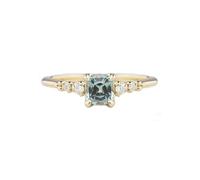 MAGIIE Bijoux Bague Femme Acier Inoxydable,Bague Femme 14k Or Bague Anneau Zircon,Bague Simple pour Mariage Fiançailles Partenariat Bague Femme Pas Cher (Or, 57)