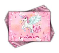 Magik Moments Kit Création Invitation Anniversaire Enfant à Gratter | Thème Licorne | 10 Cartes avec Stickers, Enveloppes et Autocollants dorés | Idée Originale Fête Anniversaire