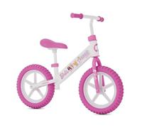 MagikBike Balance Bike 12'' - Vélo sans pédales pour enfants 2-5 ans avec set autocollants personnalisés (Barbie)