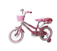 magikbike Vélo pour Fille Licorne à partir de 4 Ans, Taille 16 polyci avec Mouvement sphérique, Panier et Coffre arrière