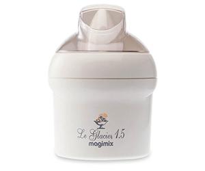 Magimix 11124 Turbine à Glace 1,5 Litre Glace 15 Watts 230 Volts Blanc