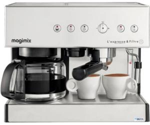 Magimix - Expresso Combiné Cafetière 11423 Auto Chrome Mat