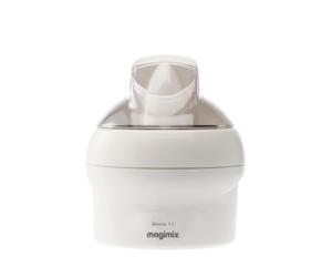 magimix Glacier 1,5 L - Sorbetière Électrique 15 W - Double Pale Brevetée, Cuve Inox à Accumulation de Froid, Préparation en 20 à 30 min, Sans BPA - Blanc