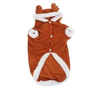 Magin Hivernal de Chien avec Design de Wapiti | Sweat à Capuche épaissis Chaud pour Chiens Moyens Grands | Appareils par Temps Froid pour Yorkie/Husky/Golden Retriever | Pull (3XL)