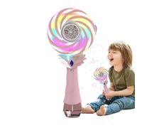 Magique à bulles | Magic pour faire des bulles, lumières changeantes, moulin à vent Sucette Rechargeable Jeu Plage Anniversaire Mariage Salle de classe Jeu en plein air