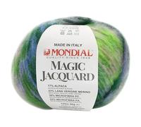 Magique JACQUARD de Mondial en pelotes de 50 g et 125 m pour tricoter avec aiguilles de 5 à 6 mm et crochet de 4 à 5 mm (multicolore (928))