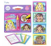 Magique Peinture A L'eau Graffiti Livre Reutilisable Couleur Animaux Graphiques Education Cognitive Papier Art Dessin Jouet, Beaute Comestic