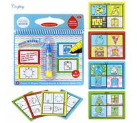 Magique Peinture A L'eau Graffiti Livre Reutilisable Couleur Animaux Graphiques Education Cognitive Papier Art Dessin Jouet, Graphiques