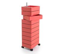 MAGIS 360° meuble avec 10 tiroirs (Rose - ABS poli / Aluminium)