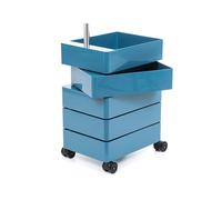 MAGIS 360° meuble avec 5 tiroirs (Bleu - ABS poli / Aluminium)