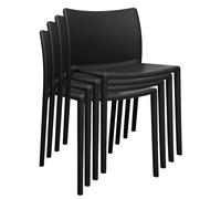 Magis Air Chair - Kit de 4 chaises noir pour interieur et exterieur