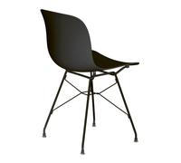 Magis Chaise Troy structure fil d'acier noir PxHxP 47x80,5x50cm/avec patins en feutre