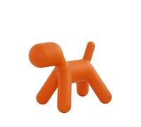 Magis Me Too Tabouret avec Surface Mate en polyéthylène Forme de Chien pour Enfant, Orange, Taille M