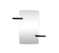 MAGIS miroir mural MORPHED MIRROR avec étagère (2 étagères - acier / verre)