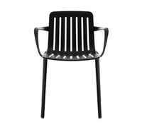 MAGIS set de 2 chaises avec accoundoirs PLATO (Noir - Aluminium verni)