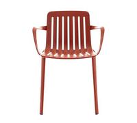 MAGIS set de 2 chaises avec accoundoirs PLATO (Rouge - Aluminium verni)