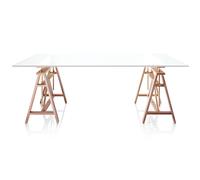 MAGIS table TEATRO 200 x 90 cm (Blanc - MDF laminé / massif de Hêtre)