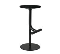 MAGIS tabouret pivotant à hauteur variable TIBU avec assise rembourré (Noir - Acier peint, polyuréthane et tissu)