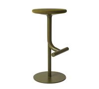 MAGIS tabouret pivotant à hauteur variable TIBU avec assise rembourré (Vert olive - Acciaio verniciato, poliuretano e tessuto)