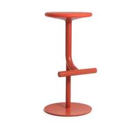 MAGIS tabouret pivotant à hauteur variable TIBU (Rouge Corail - acier verni et polyuréthane)