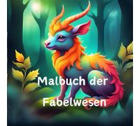 Magische Fabelwesen: Malbuch mit 45 Seiten zauberhafter Kreaturen: Tauche ein in die Welt mystischer Tiere und ihrer fantastischen Geschichten- ... klein- Malbuch/Tiere/Fabelwesen/Fabeltiere
