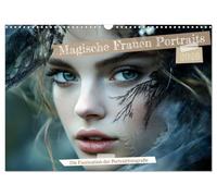Magische Frauen Portraits (Wandkalender 2026 DIN A3 quer), CALVENDO Monatskalender: Lassen Sie sich jeden Monat aufs Neue durch die zauberhaften KI-Potrait Fotos verzaubern.