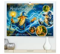 Magische Meister - Kalender über Zauberer und ihre Kräfte (hochwertiger Premium Wandkalender 2026 DIN A2 quer), Kunstdruck in Hochglanz: Ein ... mit Zaubersprüchen und geheimen Ritualen