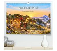 MAGISCHE POST - Briefe voller Wunder (hochwertiger Premium Wandkalender 2027 DIN A2 quer), Kunstdruck in Hochglanz: Ein Postbote liefert magische Briefe.