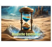 Magische Sanduhren (Wandkalender 2026 DIN A4 quer), CALVENDO Monatskalender: Stundengläser, die die Magie der Jahreszeiten einfangen