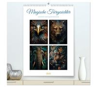 Magische Tiergesichter (hochwertiger Premium Wandkalender 2026 DIN A2 hoch), Kunstdruck in Hochglanz: Magische Tiergesichter ist ein Kalender voller ... Tiere, die darauf warten erweckt zu werden.