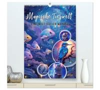 Magische Tierwelt (hochwertiger Premium Wandkalender 2026 DIN A2 hoch), Kunstdruck in Hochglanz: Die magischen Tierwelt ist ein Reich voller Wunder ... das Ihre Vorstellungskraft übertreffen wird.