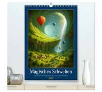 Magisches Schweben (hochwertiger Premium Wandkalender 2026 DIN A2 hoch), Kunstdruck in Hochglanz: Wenn Heißluftballons den Himmel durchqueren und ... entfalten - inspiriert vom Staunen selbst