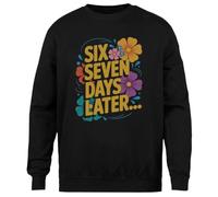 MAGITONE 67 Jours Plus Tard Pull Noir Unisexe Ras du Cou sans Sexe Unisex Black Jumper Genderless Crewneck