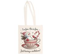 MAGITONE C'est Normal Je Craque Juste Unisexe Totebag Beige Shopping Sack Réutilisable Unisex Totebag Beige Shopping Sack Reusable