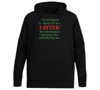 MAGITONE C'est Tellement Difficile De Faire du Shopping Pull À Capuche Noir Unisexe sans Genre Unisex Black Hoodie Men Women