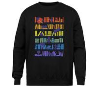 MAGITONE Chatons De Bibliothèque Pull Noir Unisexe Ras du Cou sans Sexe Unisex Black Jumper Genderless Crewneck